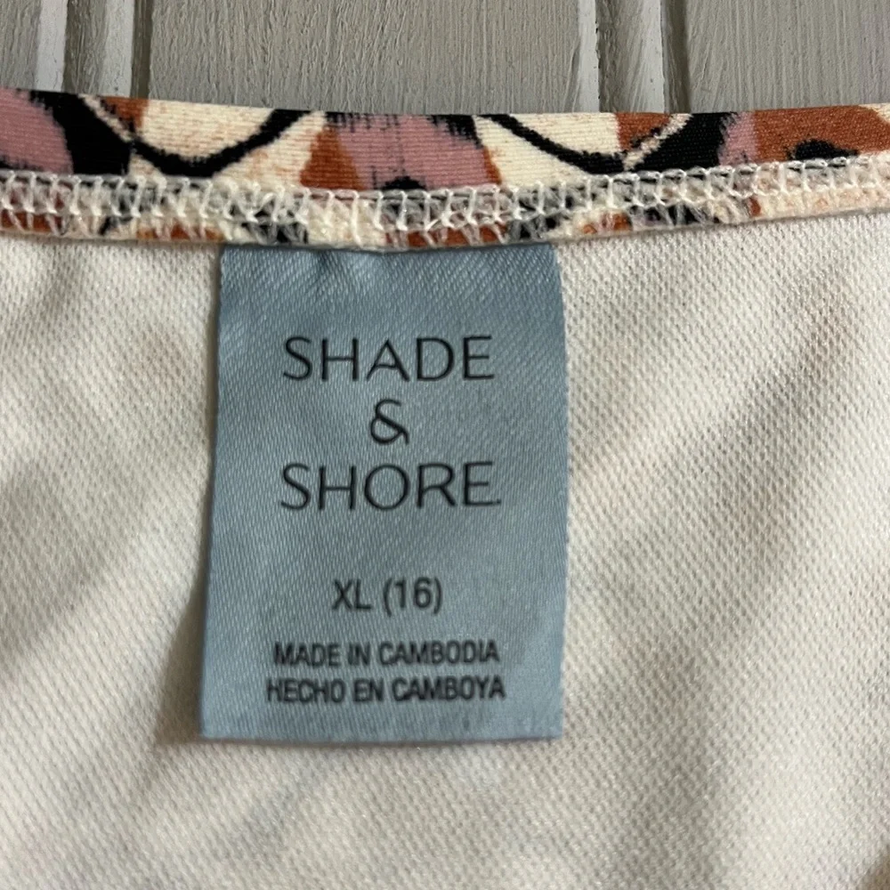 Shade & Shore Geo Print Low Rise High Leg Bikini Bottoms Women XL Multicolor NWT - Picture 8 of 12